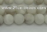 CAG9702 15.5 inches 8mm round matte grey agate beads wholesale