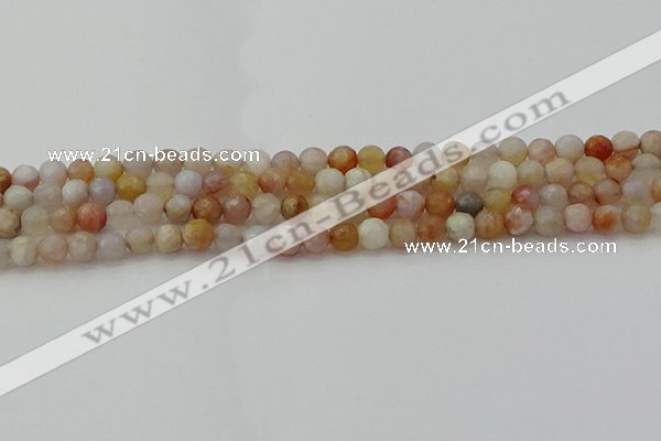 CAG9719 15.5 inches 6mm faceted round colorful agate beads wholesale