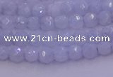 CAG9728 15.5 inches 4mm faceted round blue lace agate beads