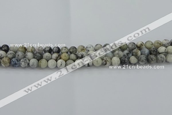 CAG9731 15.5 inches 6mm round black & white agate beads wholesale