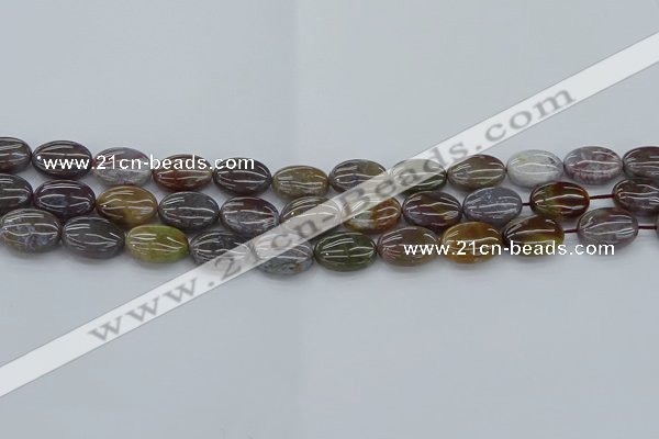 CAG9740 15.5 inches 10*14mm oval Indian agate beads wholesale