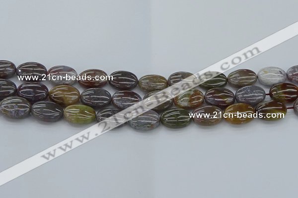 CAG9741 15.5 inches 12*16mm oval Indian agate beads wholesale