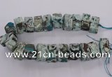 CAG9751 15.5 inches 15*28mm - 17*30mm cuboid ocean agate beads