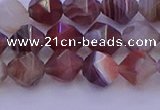 CAG9792 15.5 inches 8mm faceted nuggets botswana agate beads