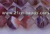 CAG9794 15.5 inches 12mm faceted nuggets botswana agate beads