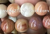 CAG9806 15.5 inches 8mm round wood agate beads wholesale