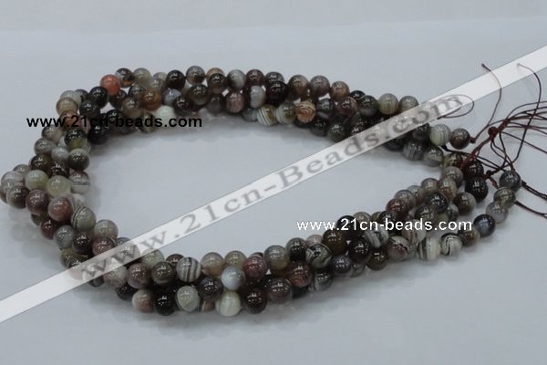 CAG981 15.5 inches 12mm round botswana agate beads wholesale