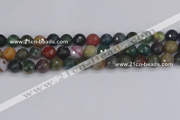 CAG9834 15.5 inches 12mm faceted round Indian agate beads