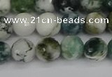 CAG9839 15.5 inches 8mm faceted round tree agate beads