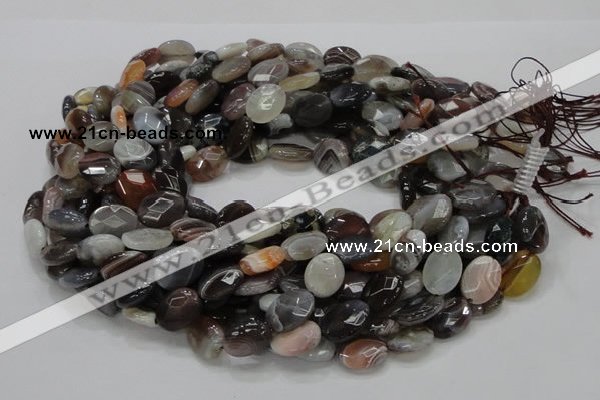 CAG985 15.5 inches 13*18mm faceted oval botswana agate beads