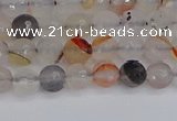 CAG9889 15.5 inches 4mm faceted round dendritic agate beads