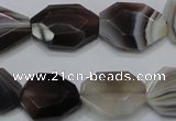 CAG990 15.5 inches 15*20mm faceted freeform botswana agate beads