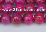 CAG9926 15.5 inches 8mm round fuchsia crazy lace agate beads