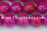 CAG9927 15.5 inches 10mm round fuchsia crazy lace agate beads