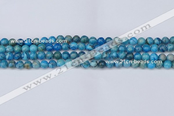 CAG9932 15.5 inches 6mm round blue crazy lace agate beads