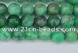 CAG9939 15.5 inches 6mm round green crazy lace agate beads