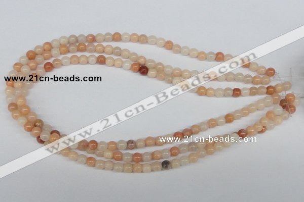 CAJ102 15.5 inches 6mm round red aventurine jade beads wholesale