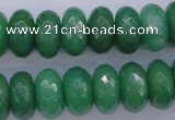 CAJ18 15.5 inches 8*16mm faceted rondelle green aventurine beads