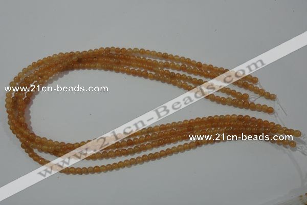 CAJ350 15.5 inches 4mm round red aventurine beads wholesale