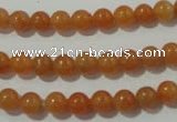 CAJ351 15.5 inches 6mm round red aventurine beads wholesale