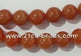 CAJ353 15.5 inches 10mm round red aventurine beads wholesale