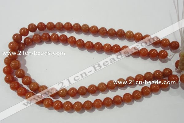 CAJ353 15.5 inches 10mm round red aventurine beads wholesale