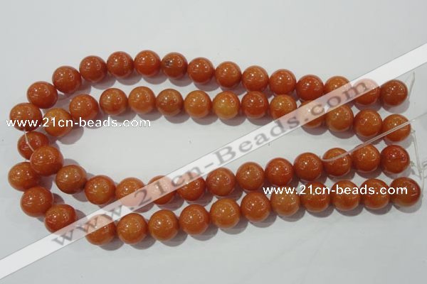 CAJ355 15.5 inches 14mm round red aventurine beads wholesale