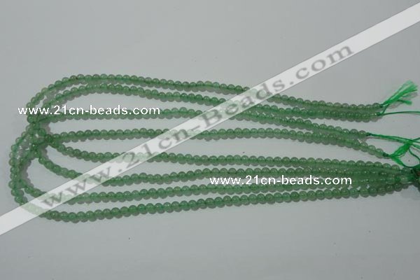 CAJ400 15.5 inches 4mm round green aventurine beads wholesale