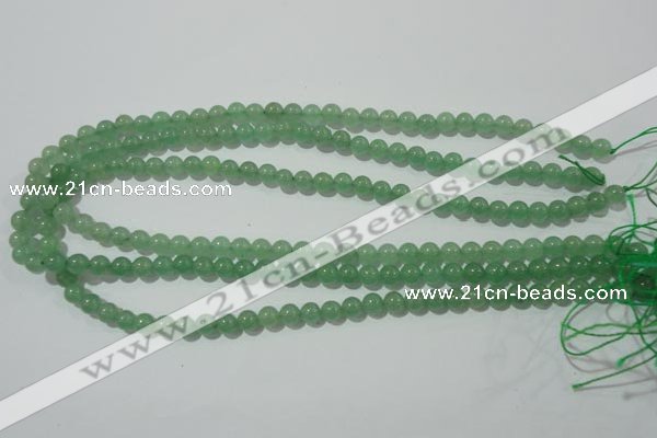 CAJ401 15.5 inches 6mm round green aventurine beads wholesale