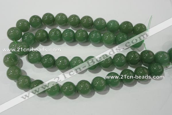 CAJ407 15.5 inches 18mm round green aventurine beads wholesale