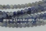 CAJ500 15.5 inches 4mm round blue aventurine beads wholesale