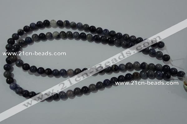 CAJ502 15.5 inches 8mm round blue aventurine beads wholesale