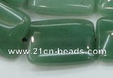 CAJ54 15.5 inches 22*30mm rectangle green aventurine jade beads wholesale