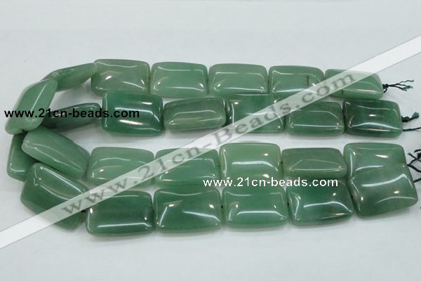 CAJ54 15.5 inches 22*30mm rectangle green aventurine jade beads wholesale