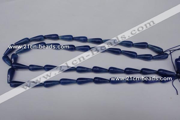 CAJ573 15.5 inches 7*18mm teardrop blue aventurine beads wholesale