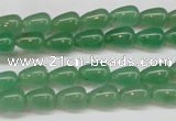 CAJ630 15.5 inches 6*9mm teardrop green aventurine beads