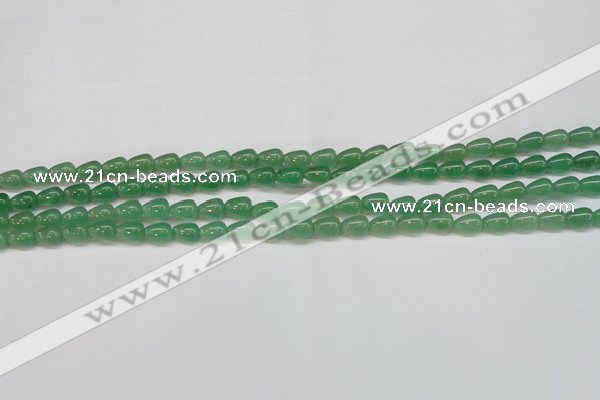 CAJ630 15.5 inches 6*9mm teardrop green aventurine beads