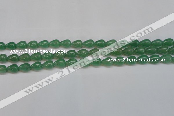 CAJ632 15.5 inches 10*14mm teardrop green aventurine beads
