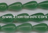 CAJ633 15.5 inches 10*18mm teardrop green aventurine beads