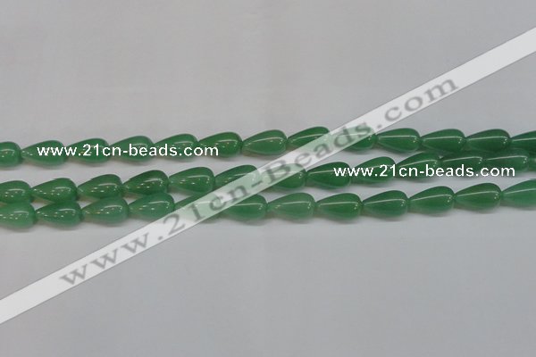 CAJ633 15.5 inches 10*18mm teardrop green aventurine beads