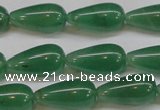 CAJ634 15.5 inches 10*20mm teardrop green aventurine beads