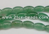 CAJ642 15.5 inches 6*9mm rice green aventurine beads