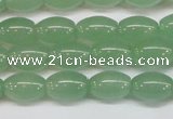 CAJ645 15.5 inches 8*12mm rice green aventurine beads