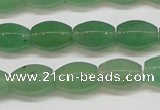 CAJ652 15.5 inches 8*12mm hexahedron green aventurine beads