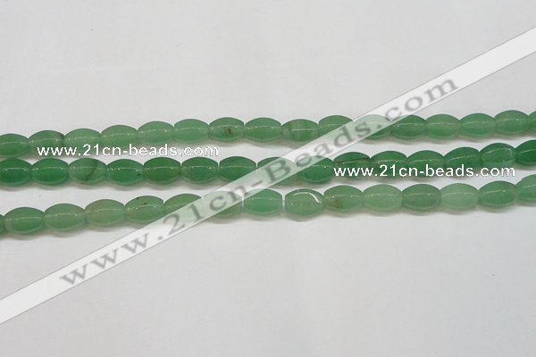 CAJ652 15.5 inches 8*12mm hexahedron green aventurine beads