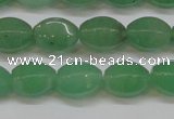 CAJ653 15.5 inches 10*14mm hexahedron green aventurine beads