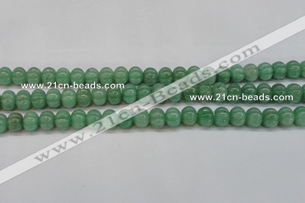 CAJ672 15.5 inches 10*13mm pumpkin green aventurine beads