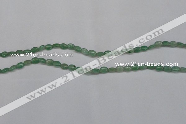 CAJ676 15.5 inches 5*8mm oval green aventurine beads