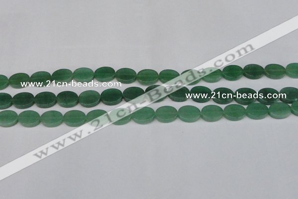 CAJ678 15.5 inches 10*14mm oval green aventurine beads