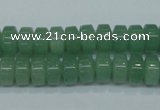 CAJ68 15.5 inches 5*10mm tyre green aventurine beads wholesale